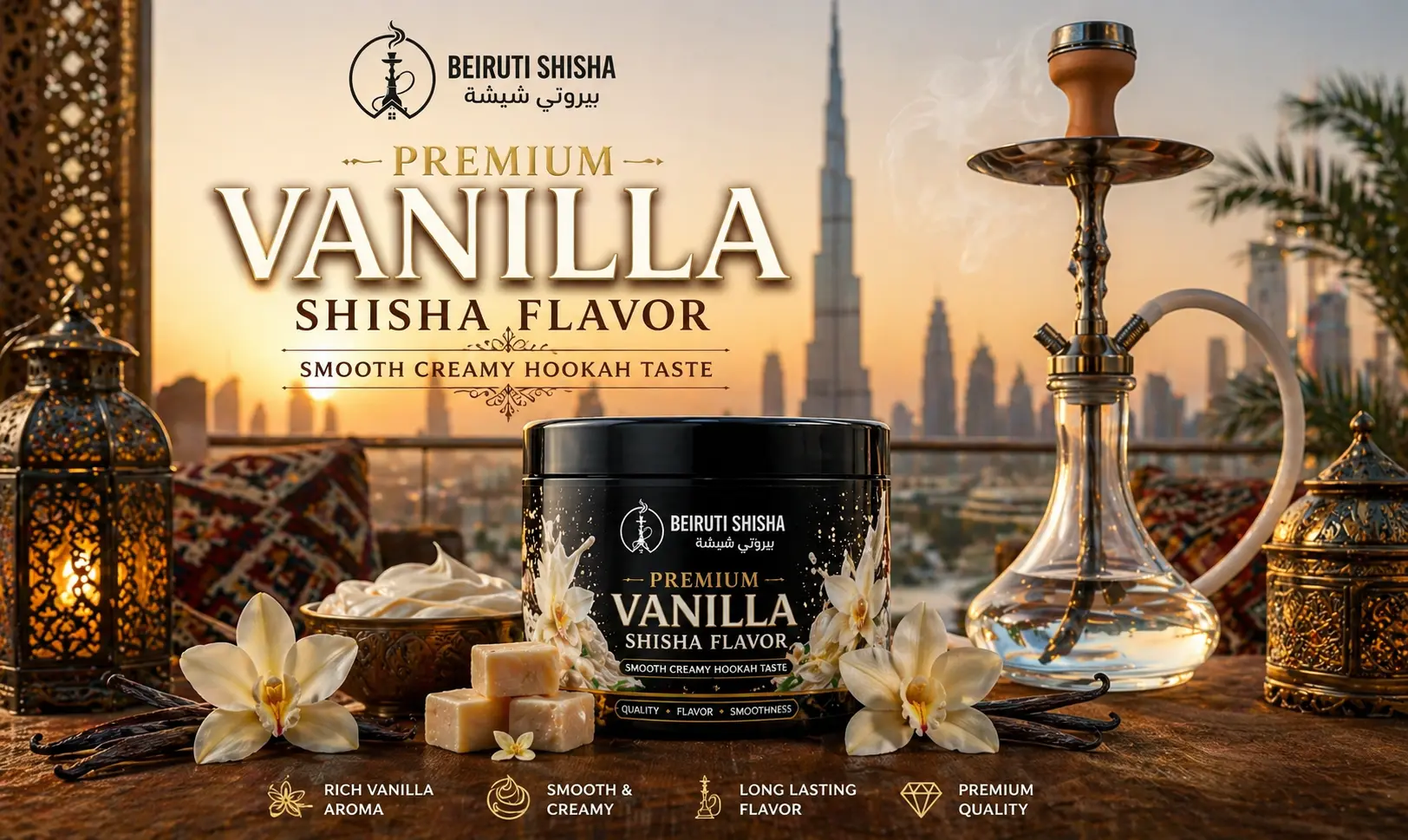 Premium Vanilla Shisha Flavor - Smooth Creamy Hookah Taste